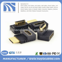 HDMI Female to Male F/M 90 Degree Adapter Connector Coupler Extender